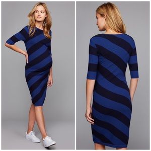NWT! A pea in the pod striped rib knit dress